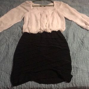 Black and white dress